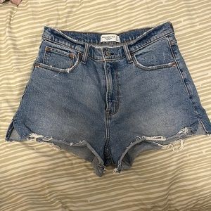 Abercrombie High Rise Denim Shorts